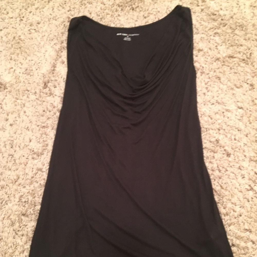 New York & Company Draped Cowl Neck Blouse